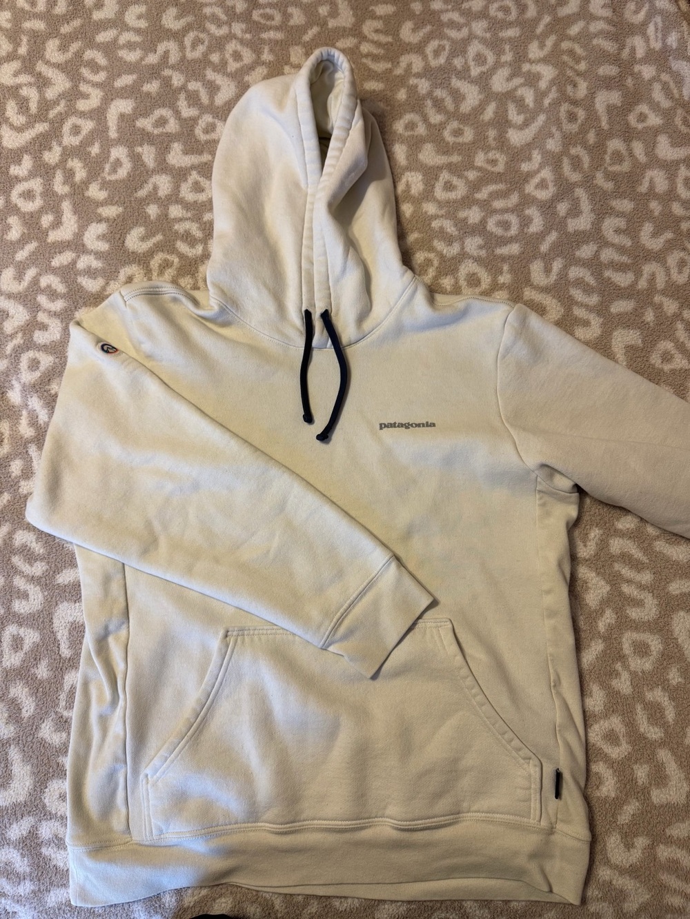 Patagonia Unisex Hooded Sweatshirt in Off-White